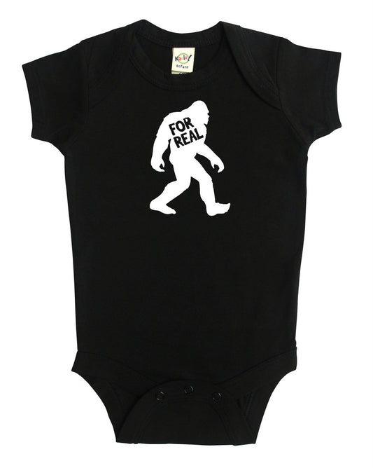 Yetti 'For Real' Silhouette Baby Bodysuit