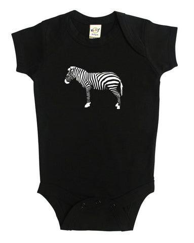 Zebra Silhouette Baby Bodysuit